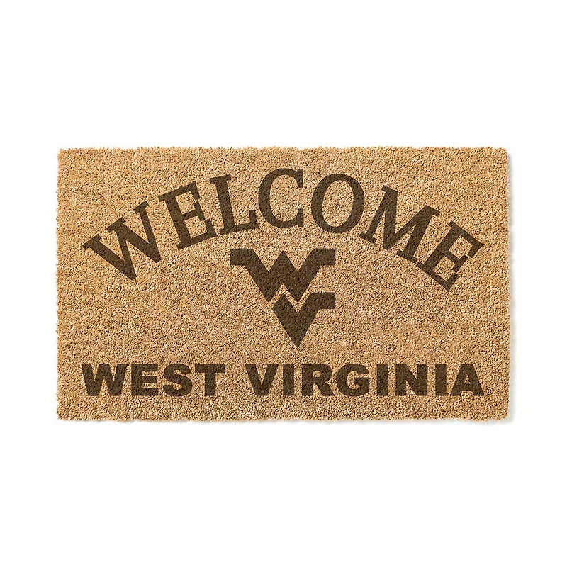 West Virginia Mountaineers 18" x 34" Welcome Coir Doomat