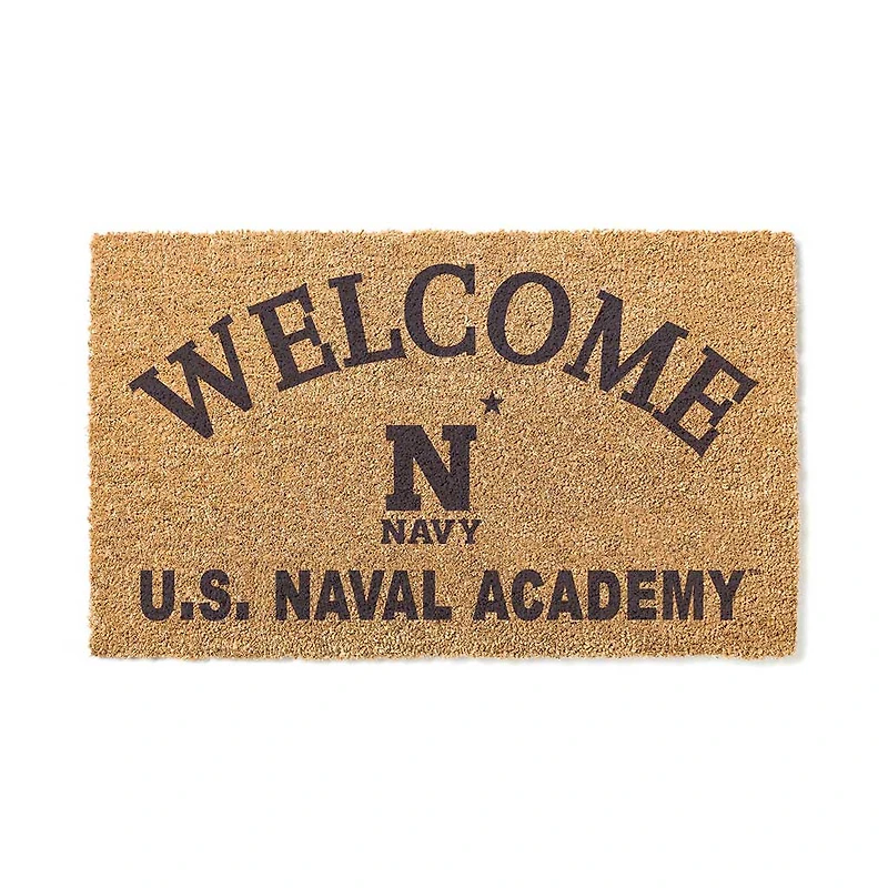 Navy Midshipmen 18" x 34" Welcome Coir Doormat