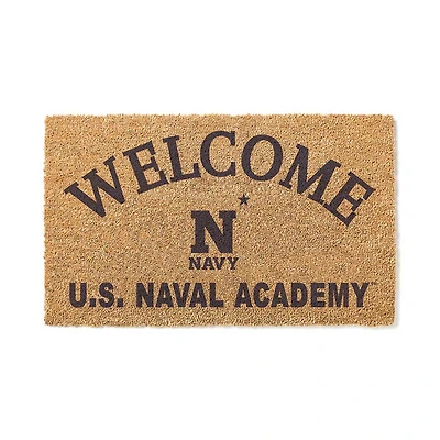 Navy Midshipmen 18" x 34" Welcome Coir Doormat