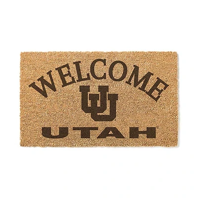 Utah Utes 18" x 34" Welcome Coir Doomat
