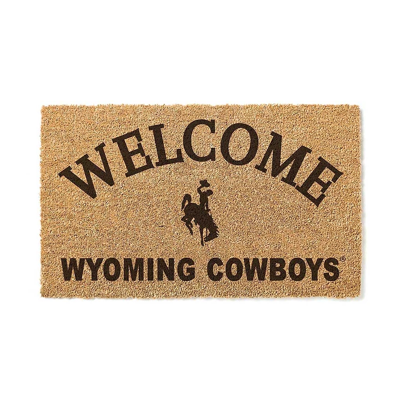 Wyoming Cowboys 18" x 34" Welcome Coir Doomat