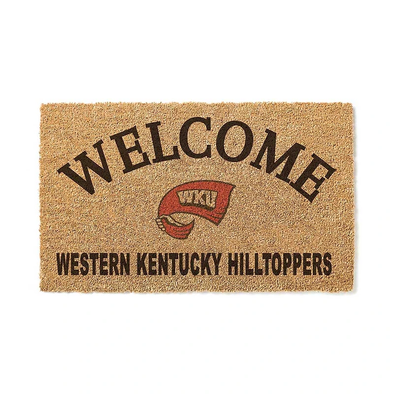 Western Kentucky Hilltoppers 18" x 34" Welcome Coir Doomat
