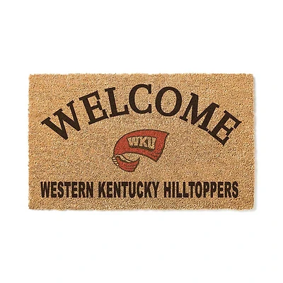 Western Kentucky Hilltoppers 18" x 34" Welcome Coir Doomat
