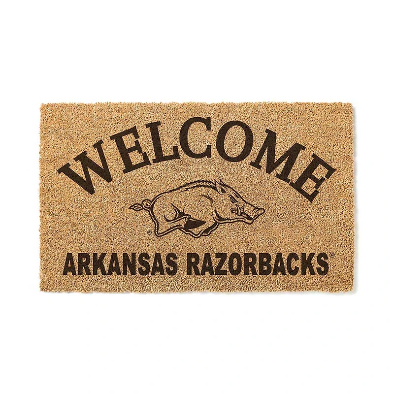 Arkansas Razorbacks 18" x 34" Welcome Coir Doomat