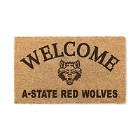 Arkansas State Red Wolves 18" x 34" Welcome Coir Doomat
