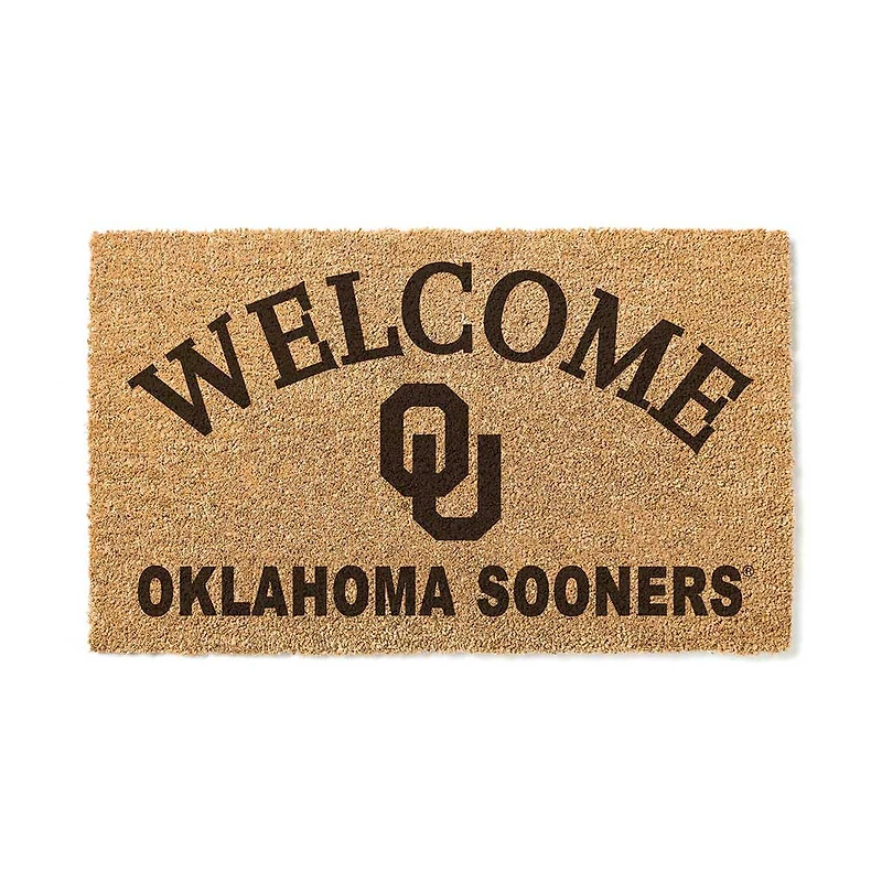 Oklahoma Sooners 18" x 34" Welcome Coir Doomat