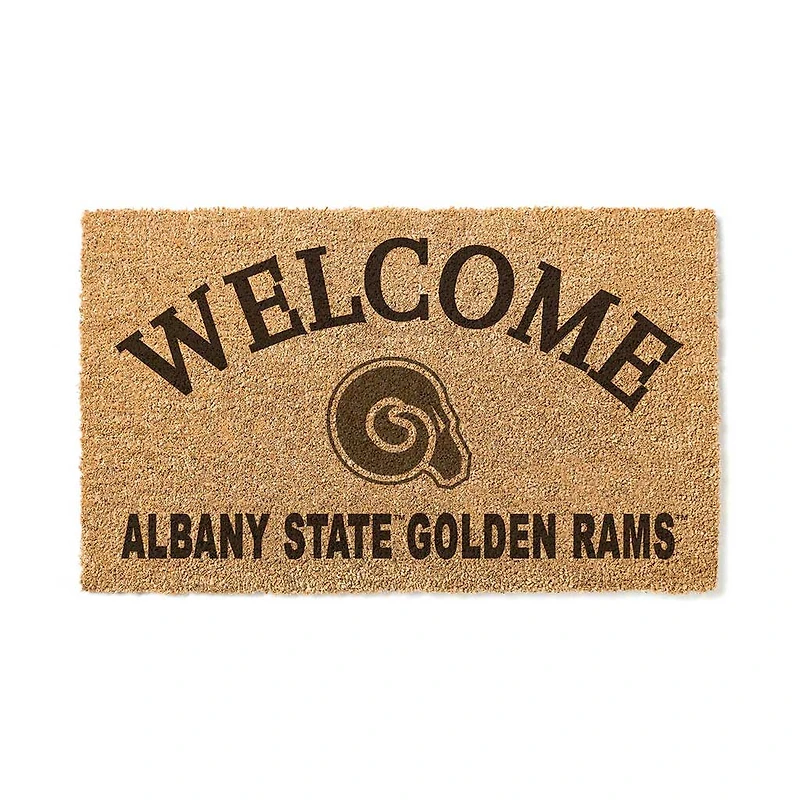 Albany State Golden Rams 18" x 34" Welcome Coir Doomat