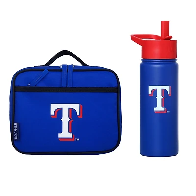Wildkin  Texas Rangers 18oz. Water Bottle & Lunch Box Set