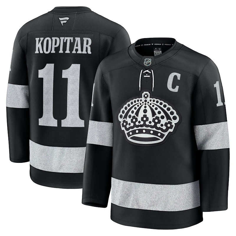 Men's Fanatics Anze Kopitar Black Los Angeles Kings Alternate Premium Jersey