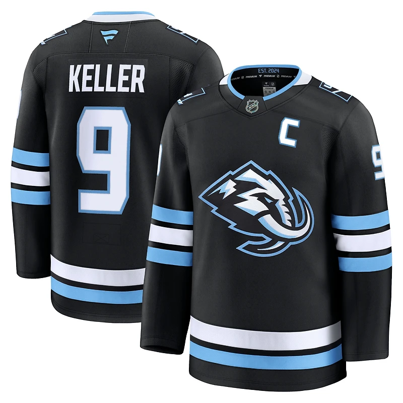 Men's Fanatics Clayton Keller Black Utah Mammoth Home Premium Player Jersey