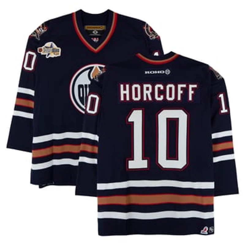 Shawn Horcoff Edmonton Oilers Game-Used #10 Navy KOHO Jersey from the 2003 NHL YoungStars Game