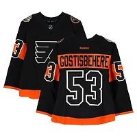 Shayne Gostisbehere Philadelphia Flyers Practice-Used #53 Black Reebok Jersey vs. Pittsburgh Penguins on February 25, 2017 - NHL Stadium Series - Worn During Warm-Ups