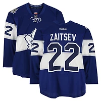 Nikita Zaitsev Toronto Maple Leafs Practice-Used #22 Blue Reebok Jersey vs. Detroit Red Wings on January 1, 2017 - NHL Centennial Classic - Worn During Warm-Ups