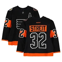 Mark Streit Philadelphia Flyers Practice-Used #32 Black Reebok Jersey vs. Pittsburgh Penguins on February 25, 2017 - NHL Stadium Series - Worn During Warm-Ups