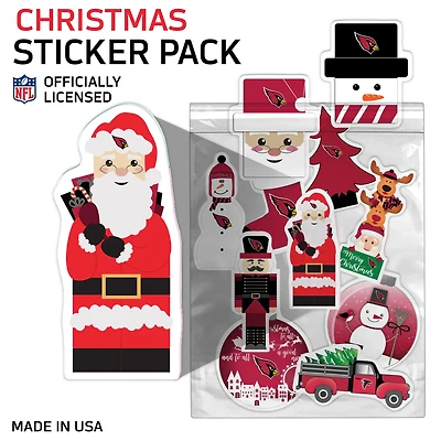 Arizona Cardinals  Holiday Sticker Set