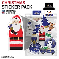Baltimore Ravens  Holiday Sticker Set