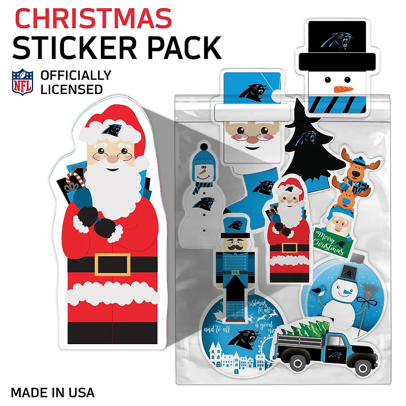 Carolina Panthers  Holiday Sticker Set