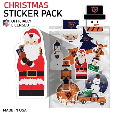 Chicago Bears  Holiday Sticker Set