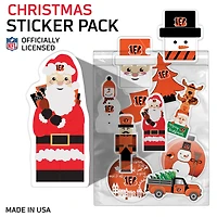 Cincinnati Bengals  Holiday Sticker Set