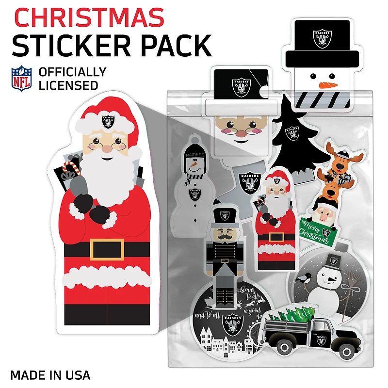 Las Vegas Raiders  Holiday Sticker Set
