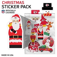 Kansas City Chiefs  Holiday Sticker Set