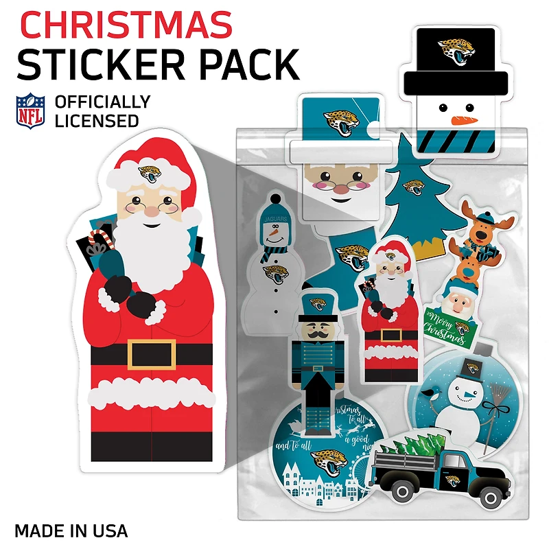 Jacksonville Jaguars  Holiday Sticker Set