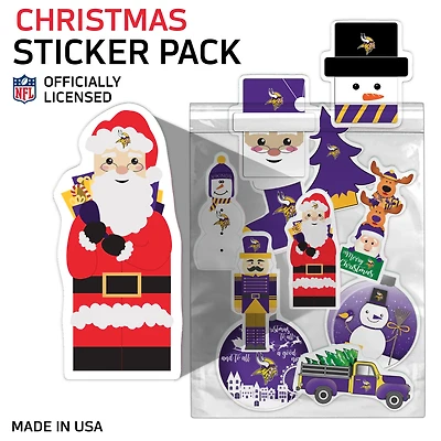 Minnesota Vikings  Holiday Sticker Set