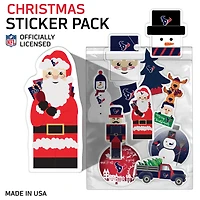 Houston Texans  Holiday Sticker Set