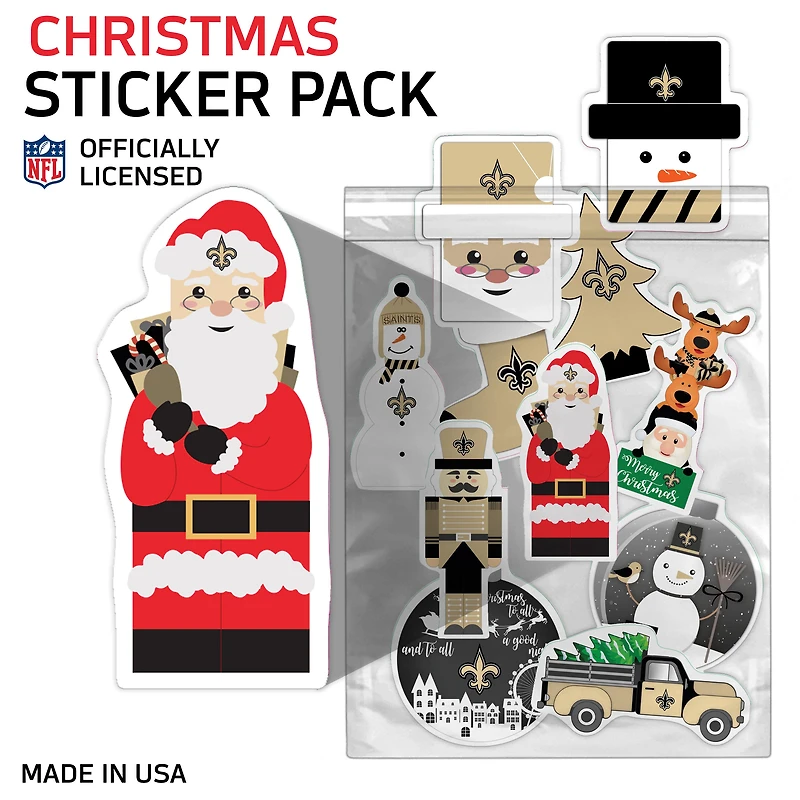 New Orleans Saints  Holiday Sticker Set
