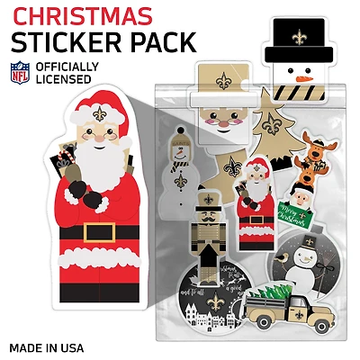 New Orleans Saints  Holiday Sticker Set
