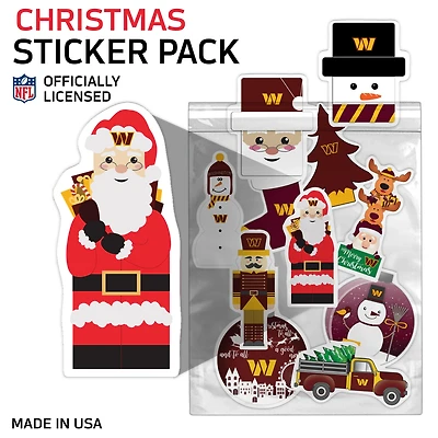 Washington Commanders  Holiday Sticker Set