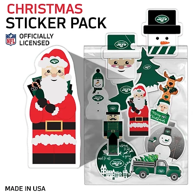 New York Jets  Holiday Sticker Set