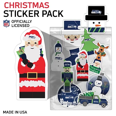Seattle Seahawks  Holiday Sticker Set
