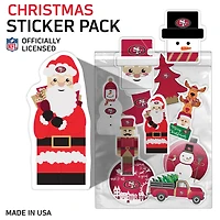 San Francisco 49ers  Holiday Sticker Set