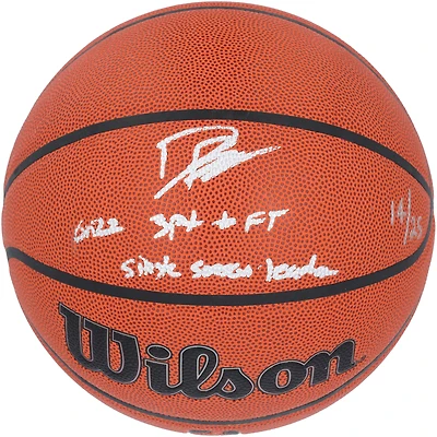 Desmond Bane Memphis Grizzlies Autographed Wilson Authentic Series Indoor/Outdoor Basketball with Multiple Inscriptions - Limited Edition #1/25