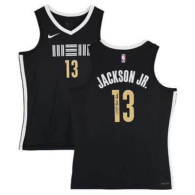 Jaren Jackson Jr. Memphis Grizzlies Autographed Nike Black City Swingman Jersey with "The Block Panther" Inscription