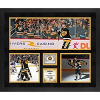 Evgeni Malkin Pittsburgh Penguins Framed 20" x 24" 500th NHL Goal Three-Photograph Collage with Game-Used Ice from 500th Goal Game - Limited Edition of 250
