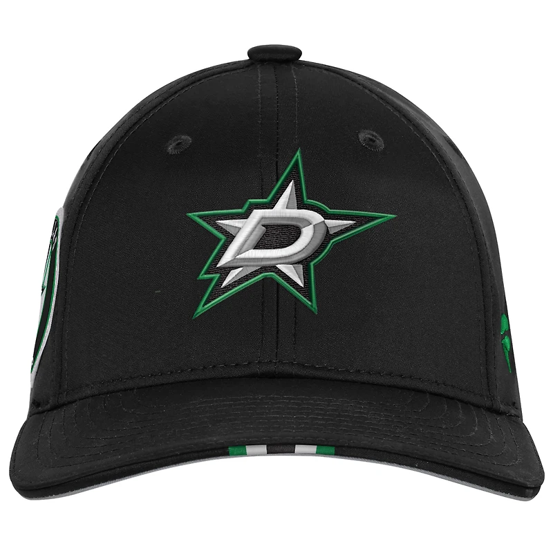 Youth Fanatics Black Dallas Stars 2025 NHL Draft Authentic Pro On-Stage Podium Adjustable Hat
