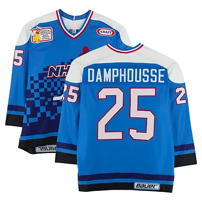 Vincent Damphousse Team Quebec Game-Used #25 Blue Bauer Jersey from the 1994 NHL 4 on 4 Challenge