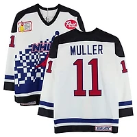 Kirk Muller Team Ontario Game-Used #11 White Bauer Jersey from the 1994 NHL 4 on 4 Challenge