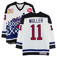 Kirk Muller Team Ontario Game-Used #11 White Bauer Jersey from the 1994 NHL 4 on 4 Challenge