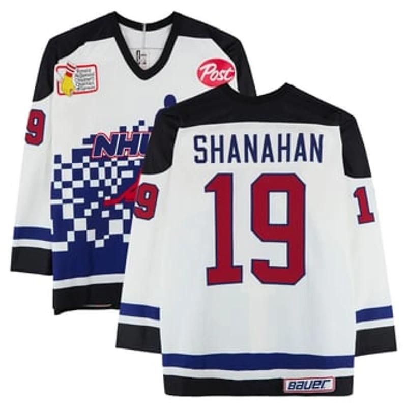 Brendan Shanahan Team Ontario Game-Used #19 White Bauer Jersey from the 1994 NHL 4 on 4 Challenge