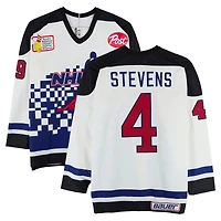 Scott Stevens Team Ontario Game-Used #4 White Bauer Jersey from the 1994 NHL 4 on 4 Challenge