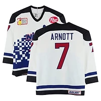 Jason Arnott Team Ontario Game-Used #7 White Bauer Jersey from the 1994 NHL 4 on 4 Challenge