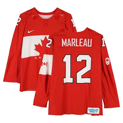 Patrick Marleau Team Canada Game-Used #12 Red Nike Jersey vs. Team Norway on February 13 during the 2014 Olympic Games