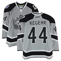 Robyn Regehr Los Angeles Kings Practice-Used #44 Silver Reebok Jersey vs. Anaheim Ducks on January 25, 2014 - NHL Stadium Series - Worn During Warm-Ups
