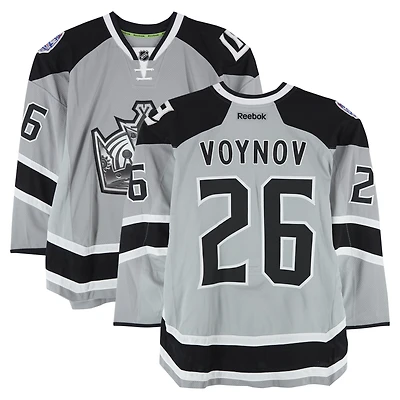 Slava Voynov Los Angeles Kings Practice-Used #26 Silver Reebok Jersey vs. Anaheim Ducks on January 25, 2014 - NHL Stadium Series - Worn During Warm-Ups