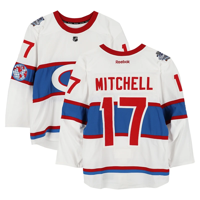 Torrey Mitchell Montreal Canadiens Practice-Used #17 White Reebok Jersey vs. Boston Bruins on January 1, 2016 - NHL Winter Classic - Worn During Warm-Ups