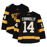 Brett Connolly Boston Bruins Practice-Used #14 Black Reebok Jersey vs. Montreal Canadiens on January 1, 2016 - NHL Winter Classic - Worn During Warm-Ups