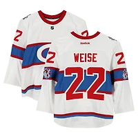 Dale Weise Montreal Canadiens Practice-Used #22 White Reebok Jersey vs. Boston Bruins on January 1, 2016 - NHL Winter Classic - Worn During Warm-Ups